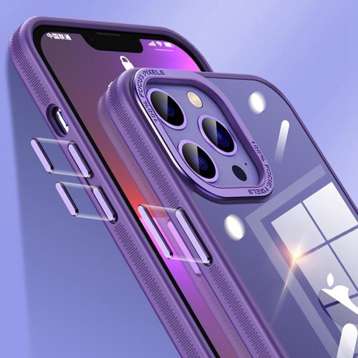 OEM - iPhone 14 Pro Max Skal Kameraram i Metall - Svart