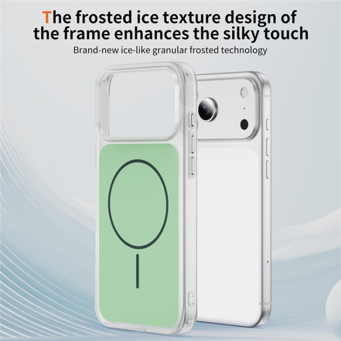 A-One Brand - iPhone 17 Pro Max Mobilskal MagSafe Skin Touch TPU PC - Grön