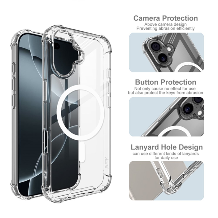 Imak - IMAK iPhone 17 Mobilskal MagSafe Shockproof - Clear