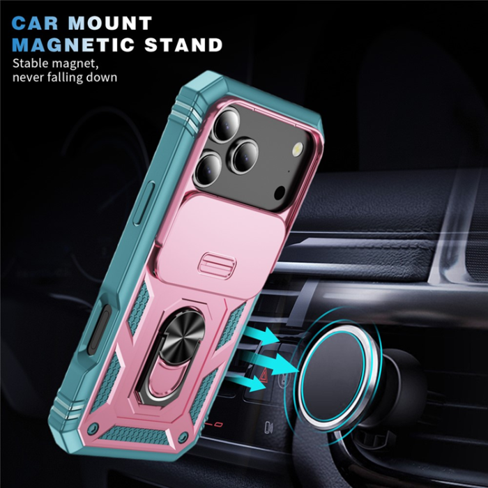 A-One Brand - iPhone 17 Pro Max Mobilskal Slide Camshield Kickstand