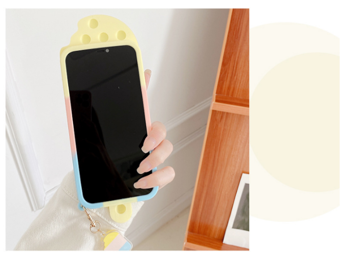 OEM - Ice Cream Pop it Fidget Skal till iPhone 7/8/SE 2020 - Röd