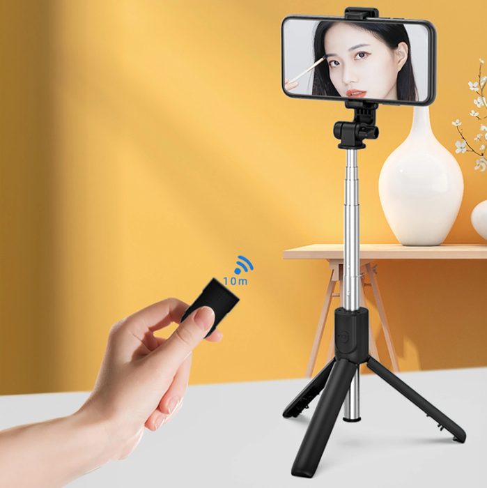 OEM - Selfiestick Teleskopstativ 0.7m för Mobil - Svart