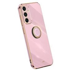 XINLI - XINLI Mobilskal till Samsung Galaxy A55 5G Electropl&auml;terad Guldkant - Lila