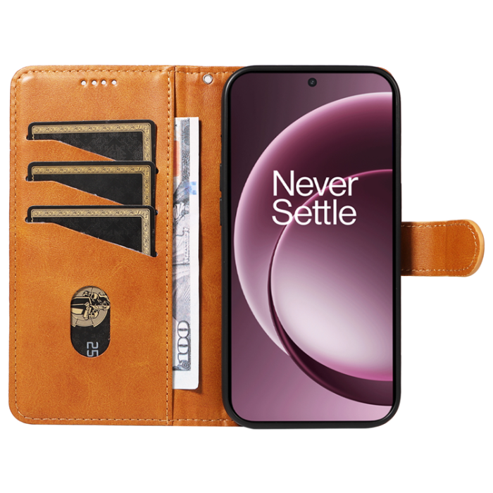 A-One Brand - OnePlus 15 5G Plånboksfodral T-Shape Lines Läder