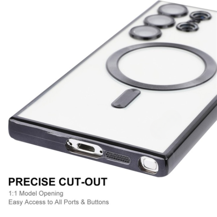 A-One Brand - Galaxy S23 Ultra Mobilskal Magsafe Electroplated - Rosa