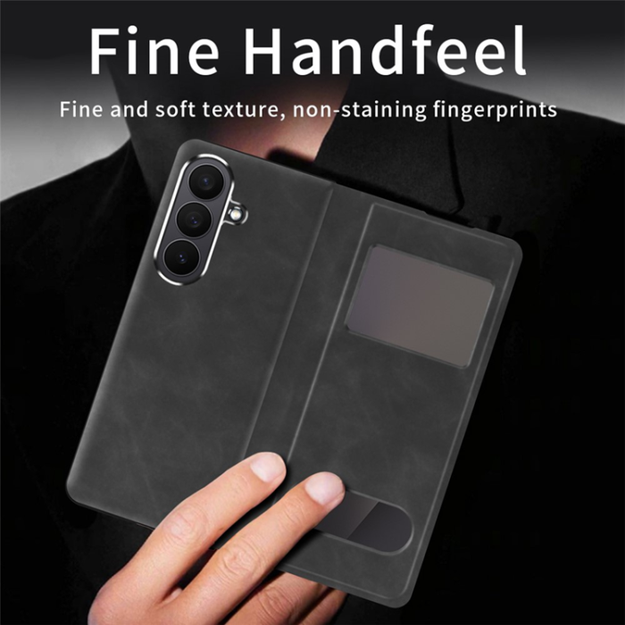 A-One Brand - Galaxy Z Fold7 Fodral View Window - Svart