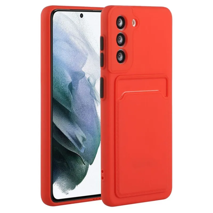 OEM - Galaxy S23 Plus Mobilskal Korthållare TPU - Röd
