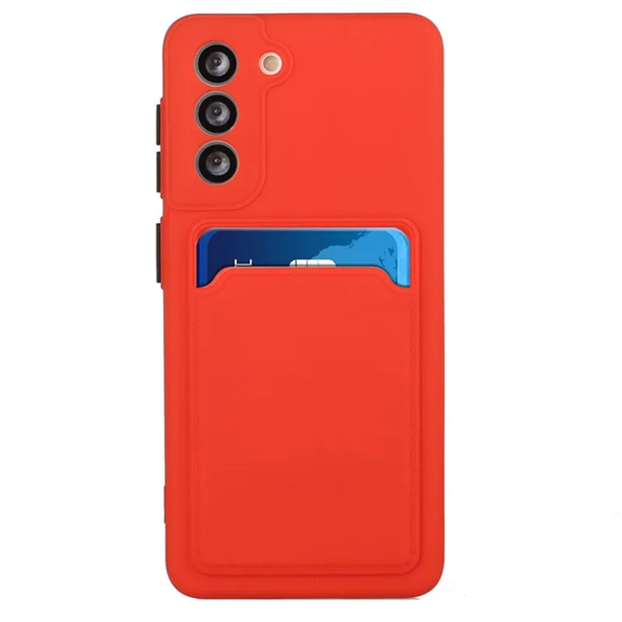 OEM - Galaxy S23 Plus Mobilskal Korthållare TPU - Röd