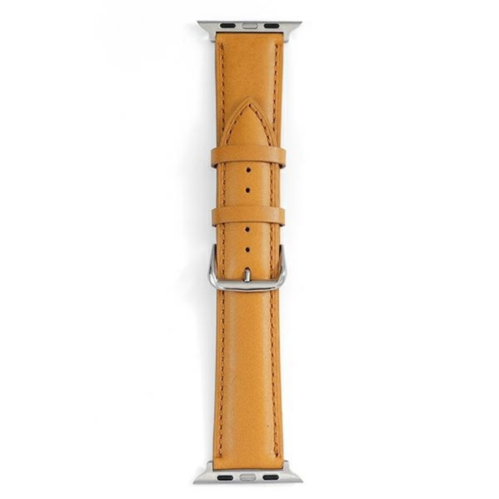 Beline - Beline Apple Watch (38/40/41mm) Armband Läder - Ljusbrun