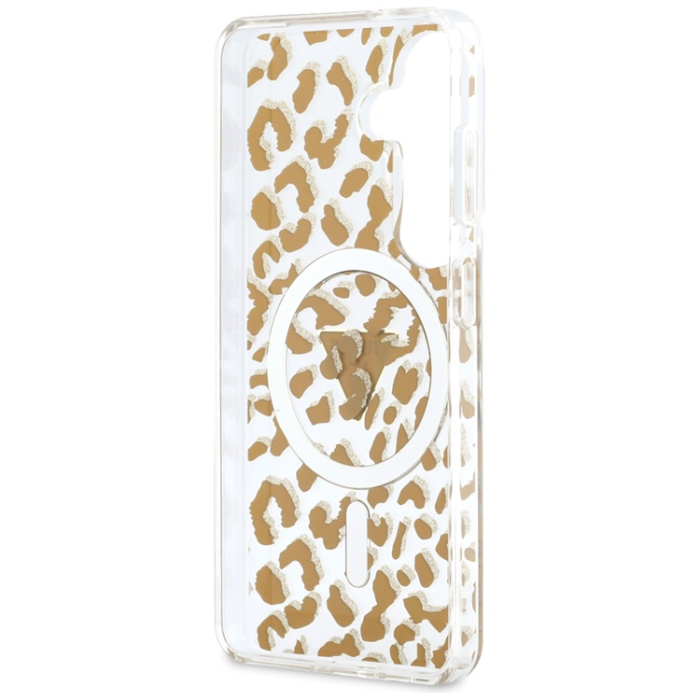 Guess - Guess Mobilskal För Galaxy S26 MagSafe IML Leopard Print Triangle