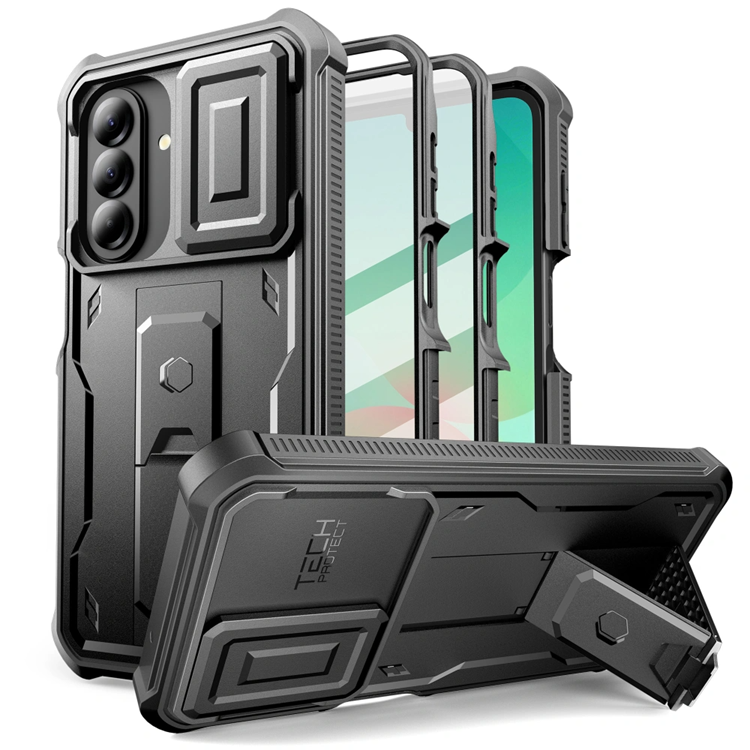 [2-Pack] Tech-Protect Mobilskal För Galaxy A27 Kevlar Camplus - Svart