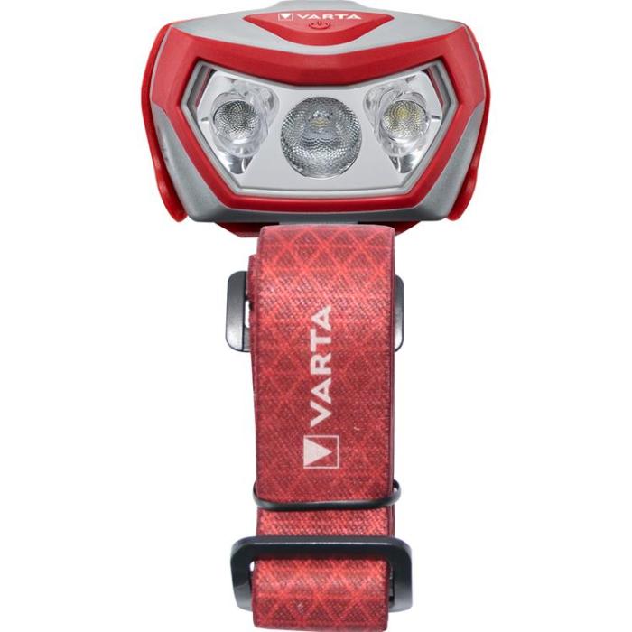 VARTA - Varta Pannlampa Outdoor Sports H20 Pro - Röd