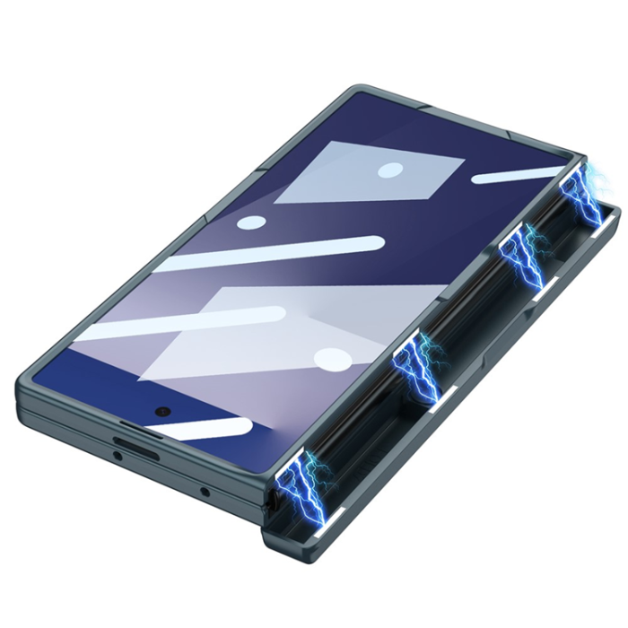 GKK - GKK Galaxy Z Fold 7 Mobilskal Hinge Kickstand - Svart