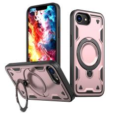 N/A - Mobilskal till iPhone 16e Plast MagSafe Milit&auml;rskydd - Ros&eacute;guld