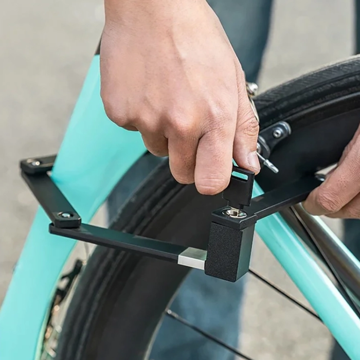 Rockbros - Rockbros Hoppbart Cykellås med Nyckel och Handtag 88 cm - Svart