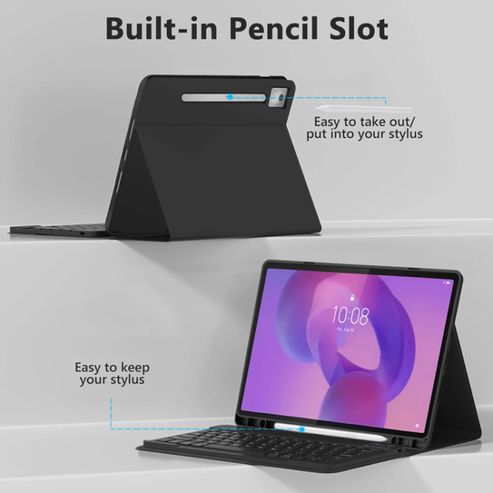 Tech-Protect - Tech-Protect Lenovo Idea Tab Pro Fodral med Tangentbord - Svart