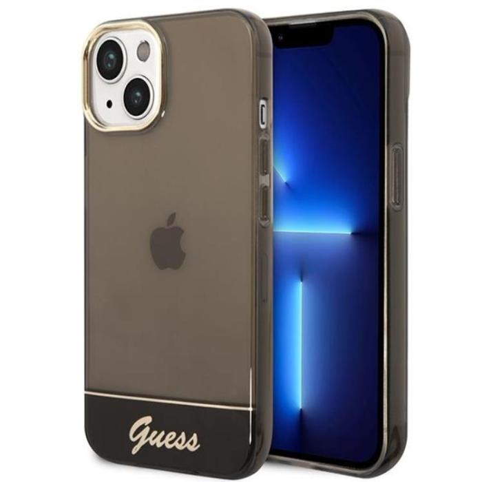 Guess - GUESS iPhone 14 Plus Skal Translucent - Svart