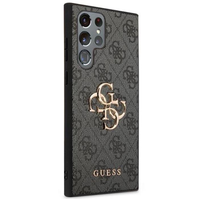Guess - Guess Galaxy S23 Ultra Skal 4G Big Metal Logo - Gr