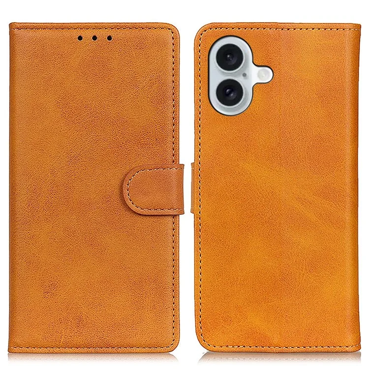iPhone 17 Plånboksfodral Cowhide Texture - Brun | 2353 | AlltMobil