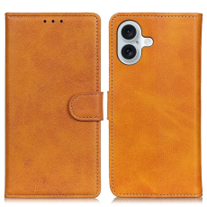 A-One Brand - iPhone 17 Plånboksfodral Cowhide Texture - Brun