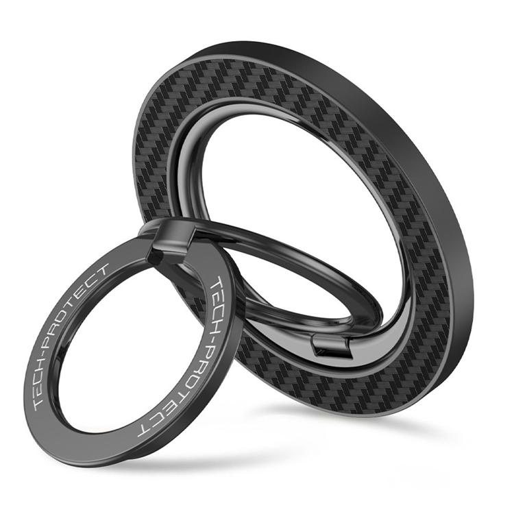 Tech-Protect Magnetisk MagSafe Mobil Ringhållare Carbon - Svart | 264 | AlltMobil