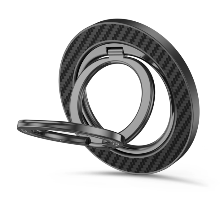 Tech-Protect - Tech-Protect Magnetisk MagSafe Mobil Ringhållare Carbon - Svart