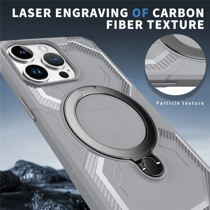 A-One Brand - iPhone 13 Pro Mobilskal MagSafe Kickstand TPU + PC - Grå