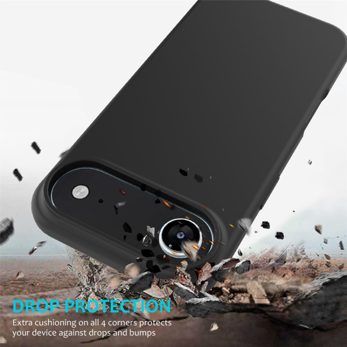 A-One Brand - iPhone Air Mobilskal Liquid Silikon - Svart