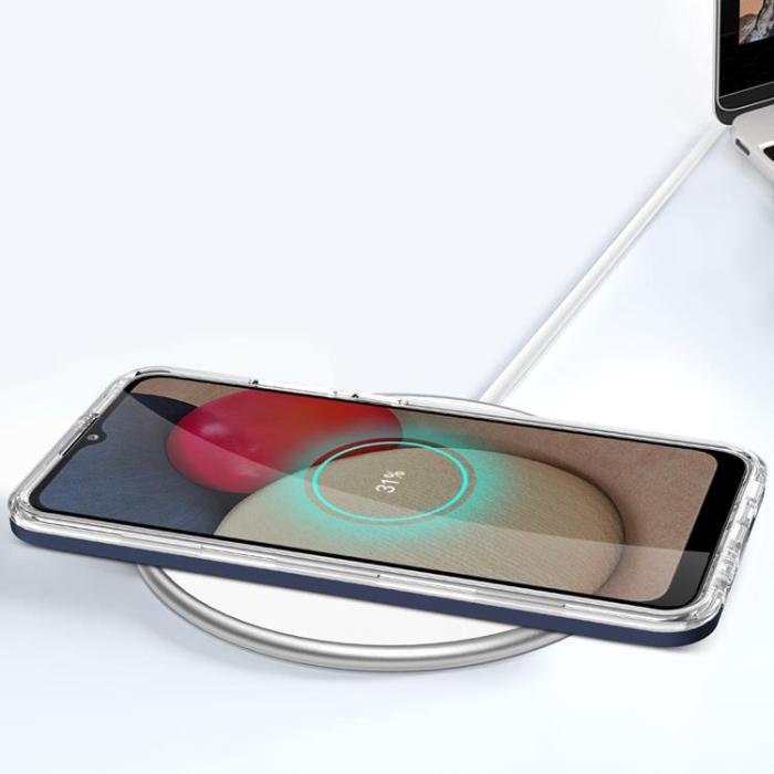 OEM - 3in1 Galaxy A03s Skal Frame Gel - Blå