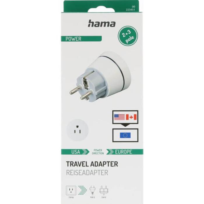 UTGATT - HAMA Reseadapter Typ A/B US-EU