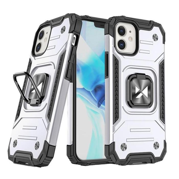 UTGATT1 - Wozinsky Ring Armor Skal iPhone 12 Mini - Silver