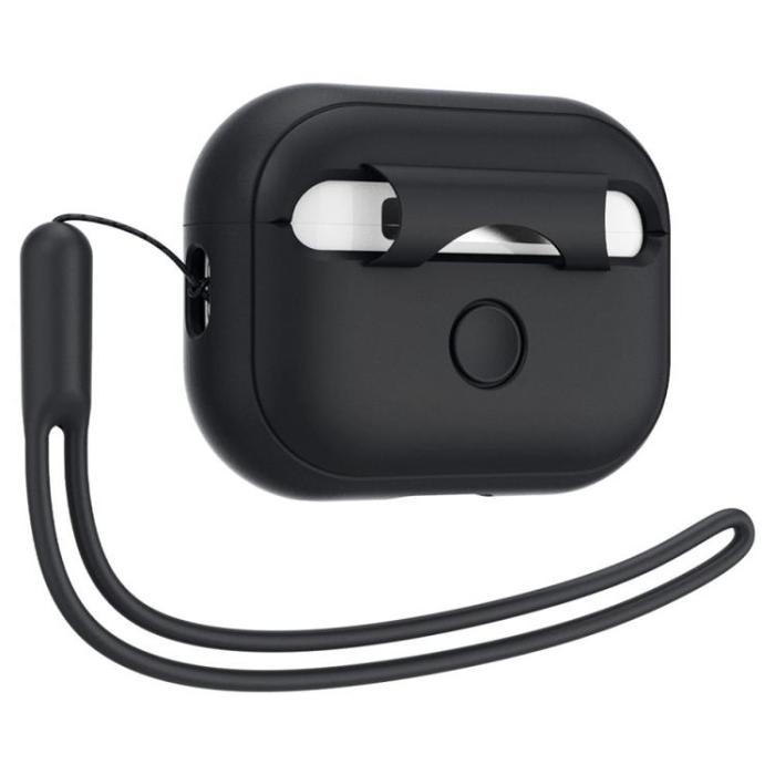 Spigen - Spigen Airpods Pro 1/2 Skal Silicone Fit Strap - Svart