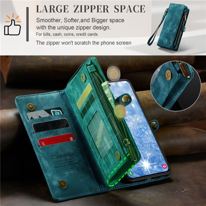 Caseme - Caseme Galaxy S23 Plånboksfodral Detachable - Blå