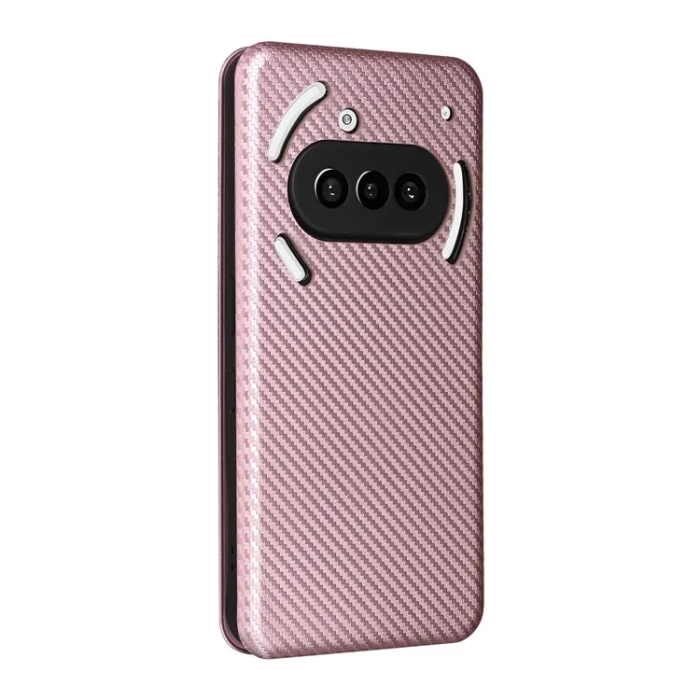 A-One Brand - Nothing Phone (3a) Plånboksfodral Läder Carbon Fiber