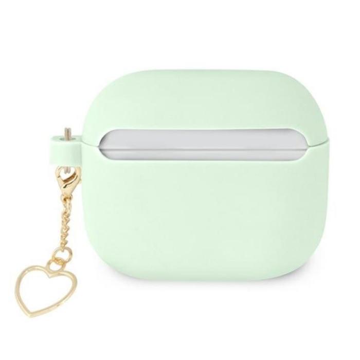 Guess - Guess AirPods 3 Skal Silicone Charm Heart Collection - Grön