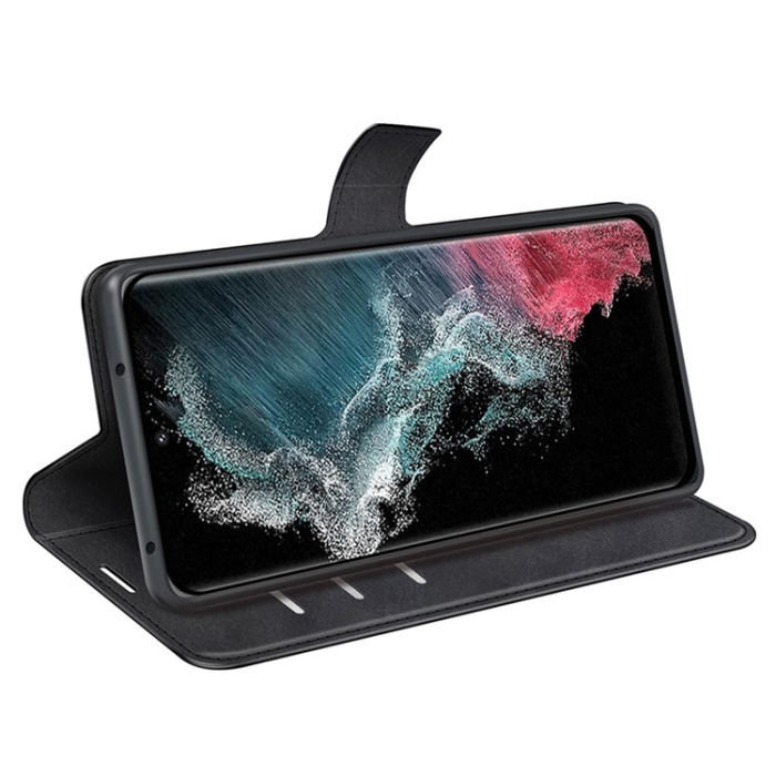 OEM - Galaxy S23 Ultra Plånboksfodral Folio Flip - Svart