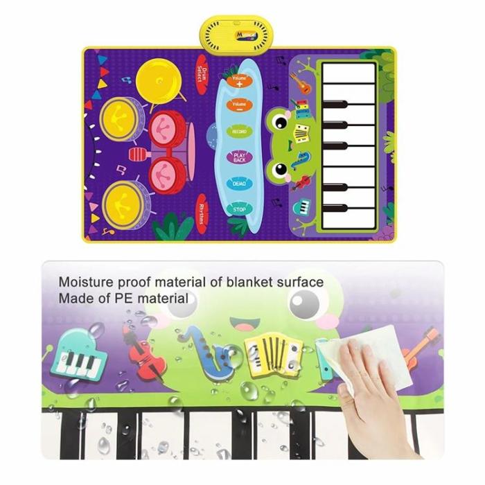 OEM - Piano Keyboard Trumma Lekmatta Musikfilt Babypresent för Barn (1-6 år)
