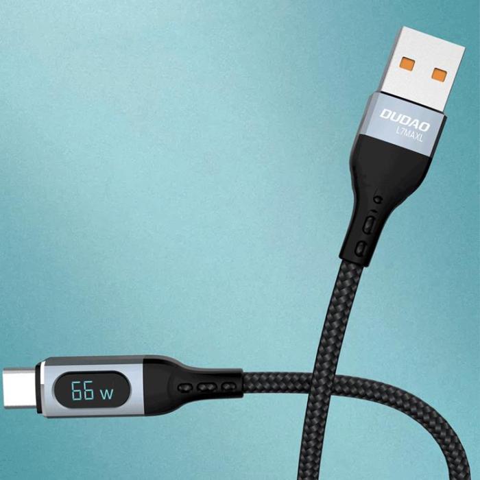 Dudao - Dudao USB-C Snabbladdning PD 66W - Svart