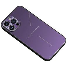 R-JUST - R-JUST RJ-52 Mobilskal iPhone 14 Pro, Ultra Slim TPU + Aluminium, Lila