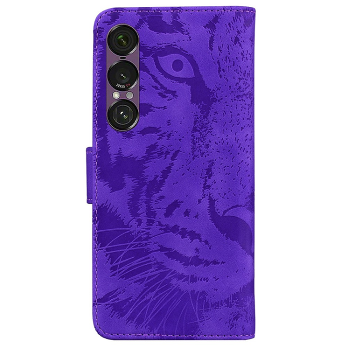 OEM - Sony Xperia 1 VII Plånboksfodral Tiger Print - Morado