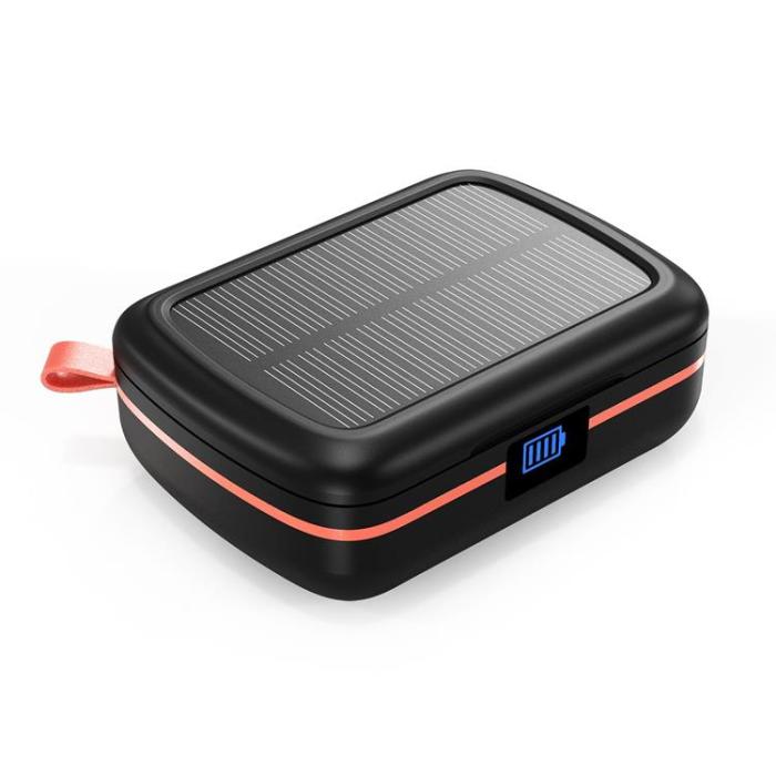 Choetech - Choetech In-ear Hörlurar BH-T05 Solar TWS med Powerbank 2500mAh - Svart