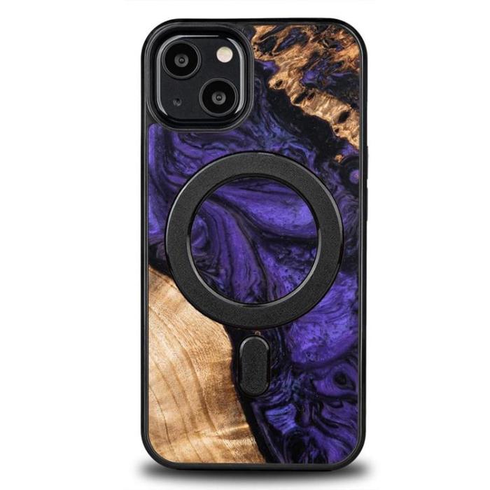 Bewood - Bewood iPhone 13 Mobilskal Magsafe Unique Voilet - Svart