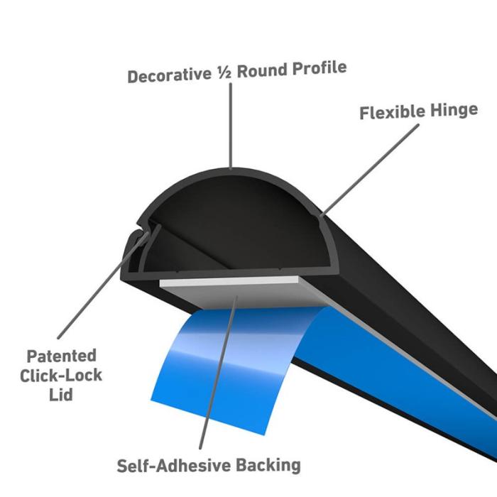 D-LINE - D-LINE Kabelkanal 30x15 2.0m Svart