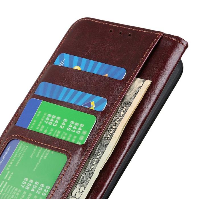 OEM - Mobilfodral för Samsung Galaxy S26 Plus Konstläder Ställ - Brun