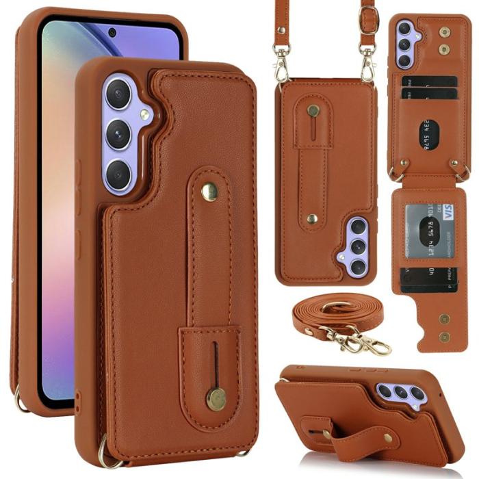 OEM - Mobilfodral för Samsung Galaxy S26 Plus Kickstand Kortfack TPU - Brun