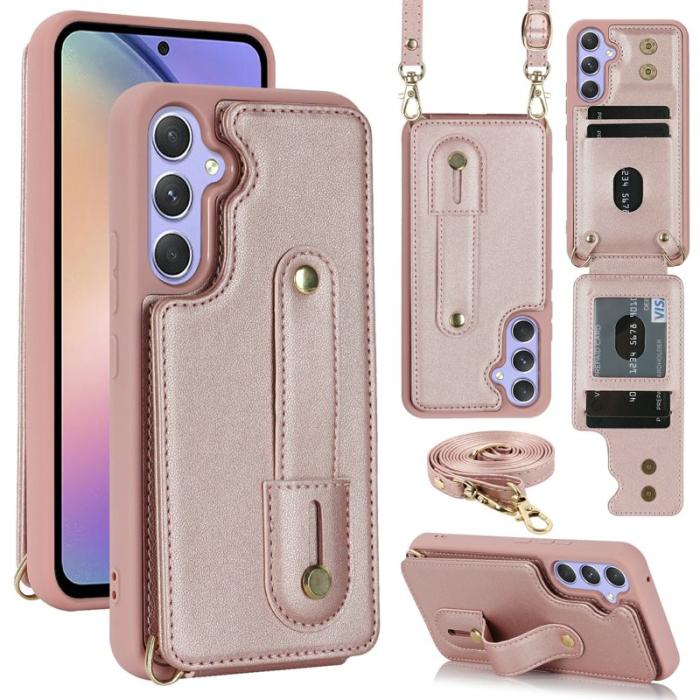 OEM - Mobilfodral för Samsung Galaxy S26 Plus Kickstand Kortfack TPU - Roséguld