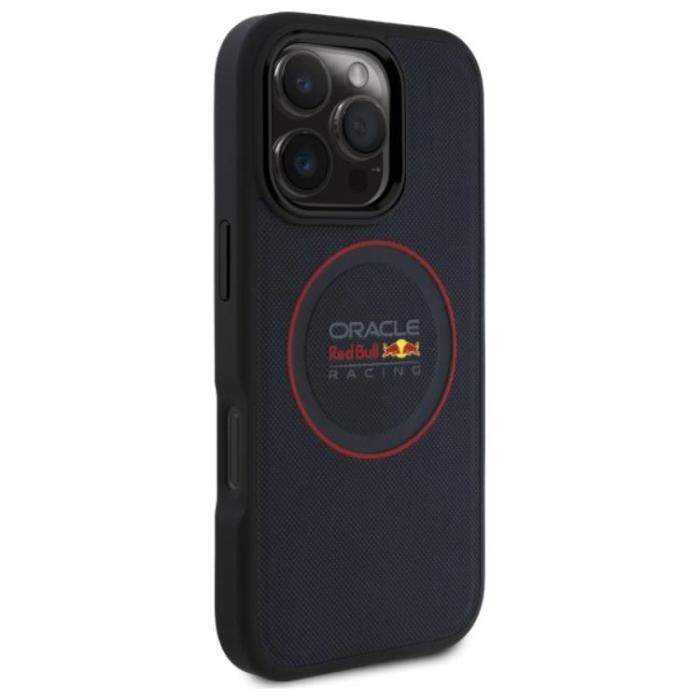 Red Bull - Red Bull iPhone 16 Pro Mobilskal MagSafe Läder Red Ring - Navy