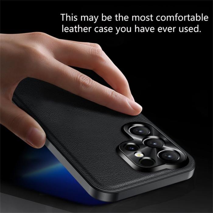 OEM - Mobilskal för Samsung Galaxy S26 Ultra PU + TPU + PC - Vinröd