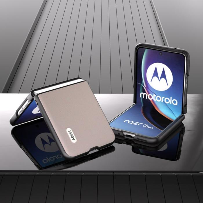 ABEEL - ABEEL Mobilskal till Motorola Razr 40 Ultra 5G Glitter Vit