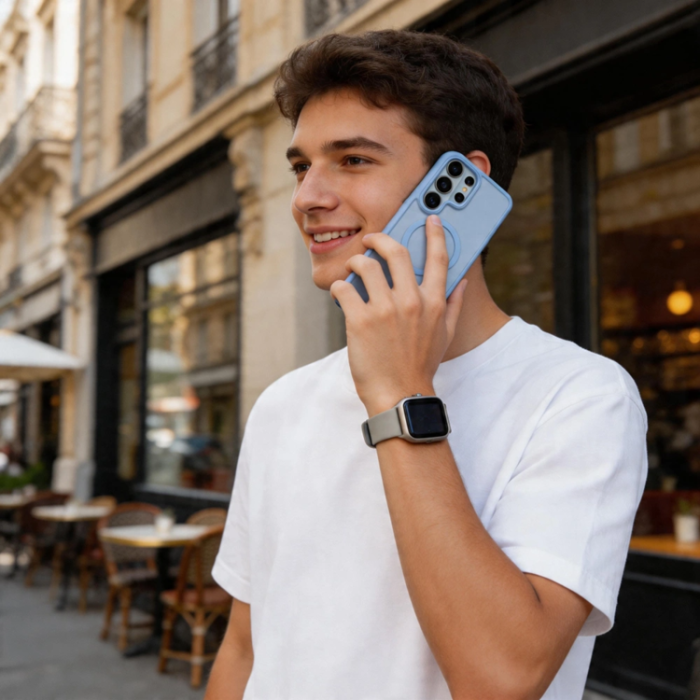 Tech-Protect - Tech-Protect Mobilskal För Galaxy S26 Ultra Magsafe Magmat - Matte Skyblå